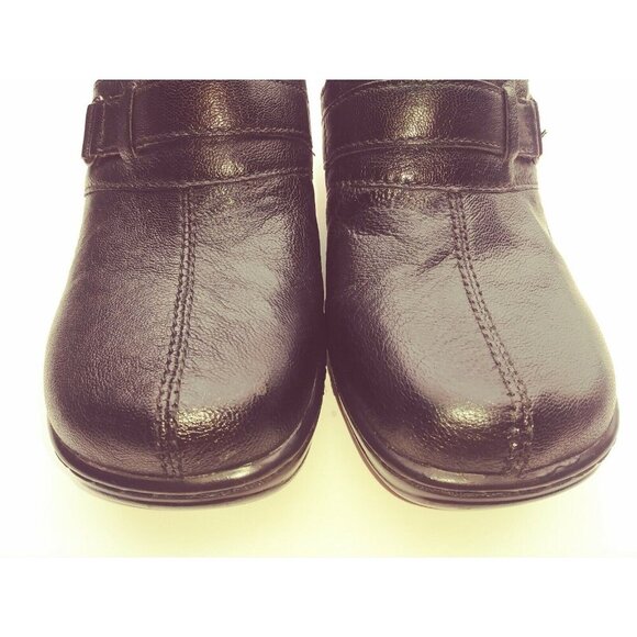 BOC Born Concept Womens Black Clog Leather Slip on Shoes Sz 8 M - Picture 4 of 11